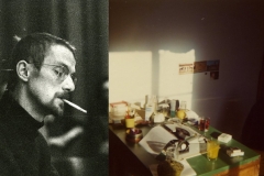Fotos: „Ein plebejischer Autor“ (Rolf Schneider); Schreibtisch in Flaas (norbert c. kaser)
